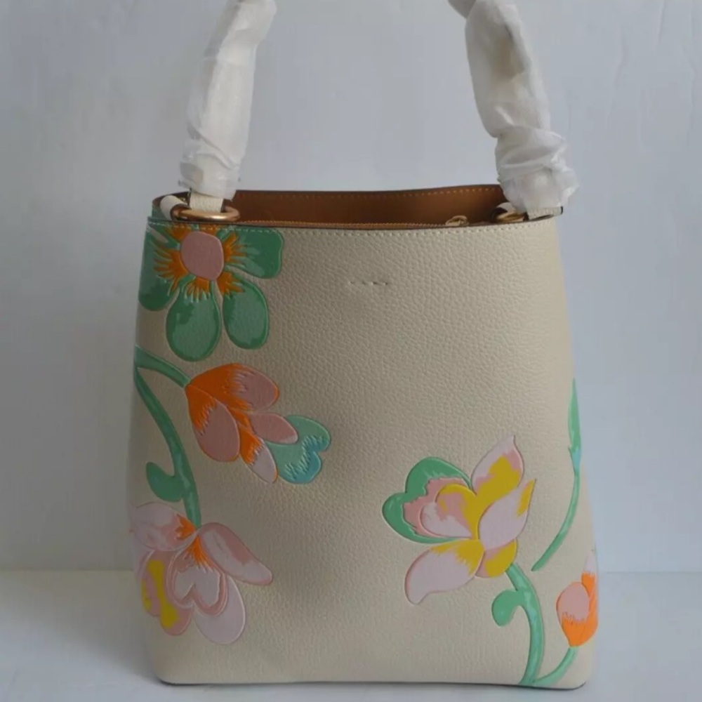 COACH Bucket Bag with Dreamy Land Floral Print Spring Summer Bag NEW WITHOUT TAG - Picture 6 of 15